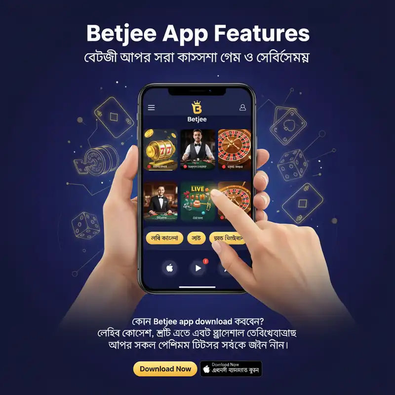 Betjee App Features and Casino Games